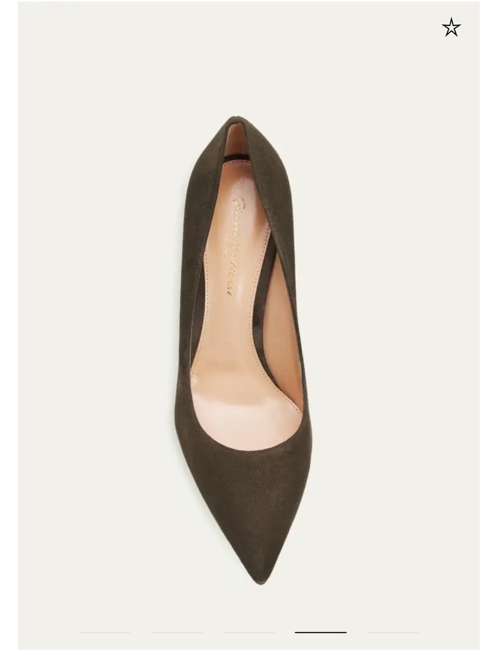 Gianvito Rossi 85 Pumps in dark olive